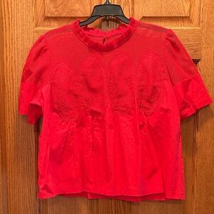 Elegant Red Women's Top